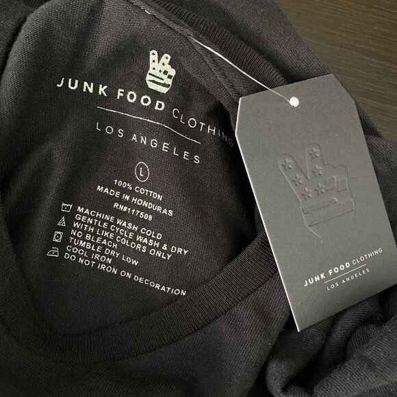 Jimi Hendrix Shirt Women Large Fire Graphic Tee Music Boyfriend Fit Junk Food - Picture 8 of 11